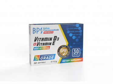 Balkan Pharmaceuticals Vitamin D3 (600ME), 30 капс