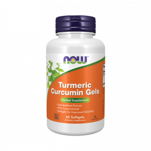 NOW Turmeric Curcumin Gels, 60 капсул