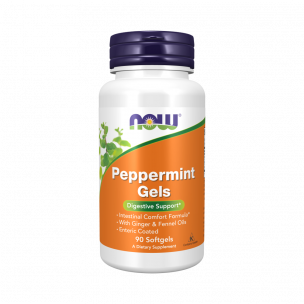 NOW Peppermint gels, 90 капсул
