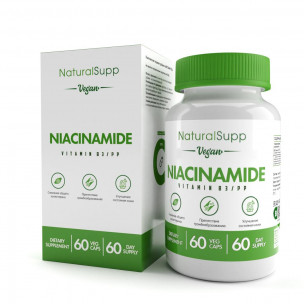 Natural Supp Niacinamide, 60 вег.капс