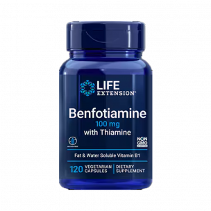 Life Extension Benfotiamine with Thiamine 100 mg, 120 вег.капс