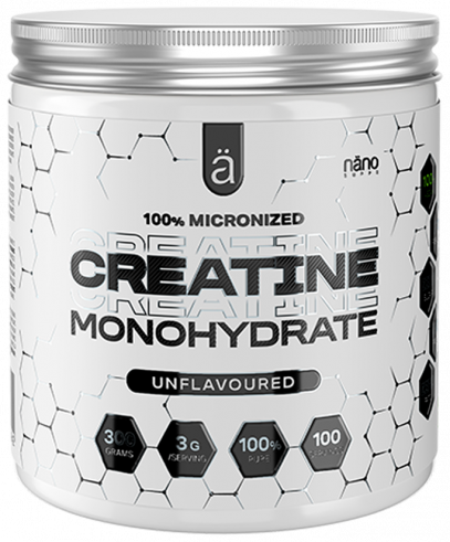 &Auml; NANO 100% Micronized Creatine Monohydrate, 100% Микронизированный Креатин Моногидрат, 300 грамм