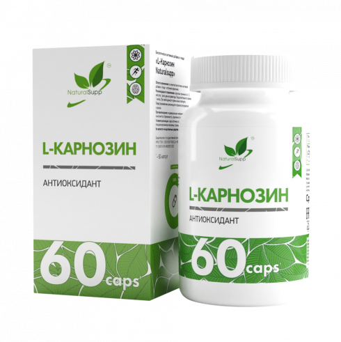Natural Supp L-Carnosine, 60 капсул