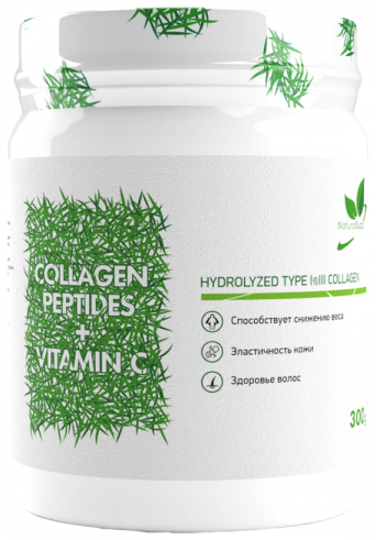 Natural Supp Collagen Peptides+Vitamin C, 300 грамм