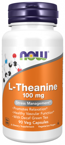 NOW L-Theanine 100 mg, 90 капсул