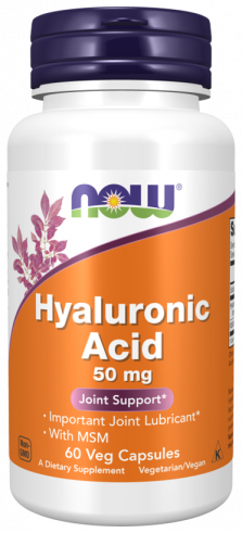 NOW Hyaluronic Acid 50 mg, 60 капсул