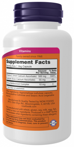 NOW C-500 Calcium Ascorbat, 100 капсул