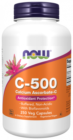 NOW C-500 Calcium Ascorbat, 250 капсул