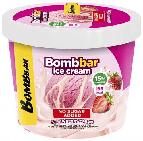 Bombbar Мороженое протеиновое без сахара, 150 грамм