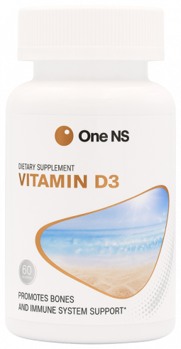 One NS Vitamin D3 softgel, Витамин D3 софтгель, 60 капсул