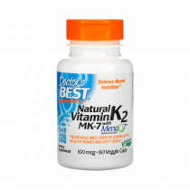 Doctor's Best Natural Vitamin K2 MK-7 with MenaQ7, 60 капсул